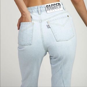 NWT Ragged Priest High Waist Light Stone Wash Cougar Mom Jean Size 26